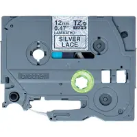 Brother Etiketten TZe, TZ TZe-MPSL31 Tapekleur: Wit (met zilveren motief) Tekstkleur:Zwart 12 mm 4 m