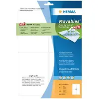 Herma etiketten nr. 10019, 99,1 x 139 mm, verwijderbaar, zelfklevend, ondoorzichtig, papier, wit, 100 stuks