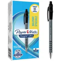 Papermate Flexgrip Ultra Intrekbaar Balpen Zwart 1 mm Medium Balpen