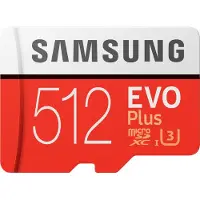 Samsung microSDXC EVO+ 512 GB 100MB/s CL 10 + SD adapter