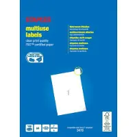 123inkt universele etiketten A4 210 x 297 mm wit (100 etiketten) FSC Mix Credit