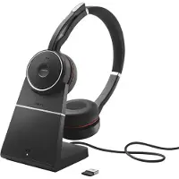 Jabra Evolve Draadloos Headset Over het hoofd Bluetooth Active noise-cancelling Met microfoon Stereo SE 75 MS