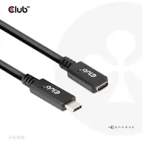 Club 3D CAC-1531 USB-C-kabel USB 3.2 Gen1 USB-C stekker, USB-C bus 1.00 m Zwart
