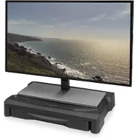 ACT ergonomische monitor standaard/verhoger met 1 lade