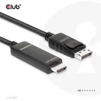 Club 3D DisplayPort 1.4 naar HDMI 4K120Hz of 8K60Hz HDR10 Kabel M/M 3m/9.84ft