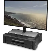 ACT ergonomische monitor standaard/verhoger met 2 lades