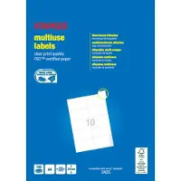 123inkt universele etiketten A4 105 x 57 mm wit (1.000 etiketten) FSC Mix Credit