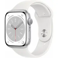 Apple Watch Series 8 - Smartwatch heren en dames - 45mm - Zilver Aluminium