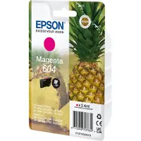 Epson 604 - 2.4 ml - magenta - origineel - blisterverpakking met RF / akoestisch alarm - inktcartridge - voor Expression Home XP-2200, 2205, 3200, 3205, 4200, 4205; WorkForce WF-2910, 2930, 2935, 2950