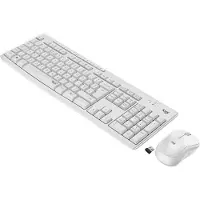 Logitech MK295 Draadloze Toetsenbord en Muis Wit FR AZERTY