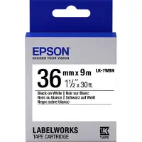 Epson LK-7WBN Label Cartridge Standaard Zwart/Wit 36mm 9m