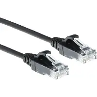 ACT DC9903 LSZH U/UTP CAT6 Datacenter Slimline Patchkabel Snagless | RJ45 Connectoren | Zwart | 3 meter