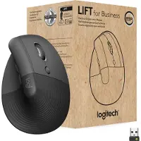 Logitech Draadloze Muis voor Bedrijven - Verticale muis Ergonomisch gevormd, Voor rechtshandigen, Grafiet