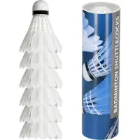 Springos Badminton Shuttles - 6 Stuks - Professioneel - Wit
