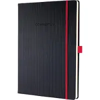 Sigel notitieboek - Conceptum RED Edition - A4 - zwart - hardcover - lijn - 194 pagina's - 80 grams papier - SI-CO661