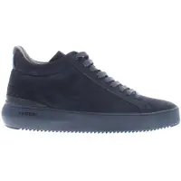 Blackstone Schoenen donkerblauw leer veter