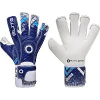 Elite Sport Brambo Keepershandschoenen - Wit / Marine | Maat: 9