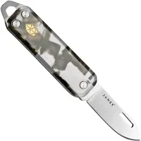 The James Brand The Elko KN117203-00 Smokey Tortoise Acetate, Stainless Steel, Knivesandtools Exclusive zakmes