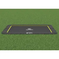 Magic Circle Pro Flat to the ground Trampoline Rechthoekig Zwart 244x366 cm