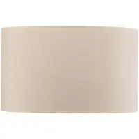 Duolla Lampenkap Roller ecru katoen Ø50cm hoogte 30cm, crème / amber, Textiel / Stof / Zijde