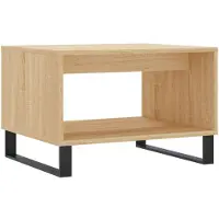 vidaXL Salontafel 60x50x40 cm bewerkt hout sonoma eikenkleurig