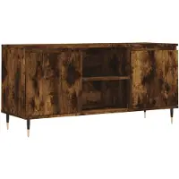 vidaXL Tv-meubel 104x35x50 cm bewerkt hout gerookt eikenkleurig