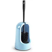 Forte Plastics Toiletborstels/wc-borstels met korenbloem blauwe houder 40 cm - Toiletborstels