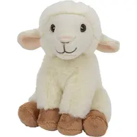 Nature Planet Pluche dieren knuffels Schaap/lammetje van 17 cm - Knuffel boederijdieren