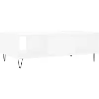 vidaXL Salontafel 104x60x35 cm bewerkt hout wit
