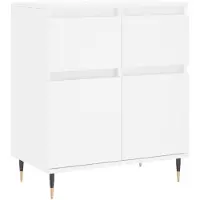 vidaXL Dressoir 60x35x70 cm bewerkt hout wit