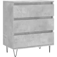 vidaXL Dressoir 60x35x70 cm bewerkt hout betongrijs
