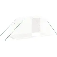 vidaXL Tuinkas met stalen frame 8 m² 4x2x2 m