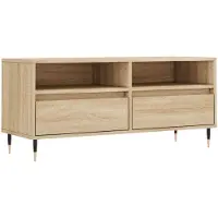 vidaXL Tv-meubel 100x34,5x44,5 cm bewerkt hout sonoma eikenkleurig