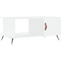vidaXL Salontafel 90x50x40 cm bewerkt hout wit