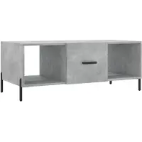 vidaXL Salontafel 102x50x40 cm bewerkt hout betongrijs