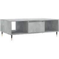 vidaXL Salontafel 104x60x35 cm bewerkt hout betongrijs