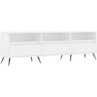 vidaXL Tv-meubel 150x30x44,5 cm bewerkt hout wit