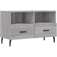 vidaXL Tv-meubel 80x36x50 cm bewerkt hout grijs sonoma eikenkleurig