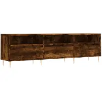 vidaXL Tv-meubel 150x30x44,5 cm bewerkt hout gerookt eikenkleurig