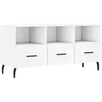 vidaXL Tv-meubel 102x36x50 cm bewerkt hout wit