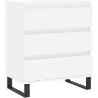 vidaXL Dressoir 60x35x70 cm bewerkt hout wit
