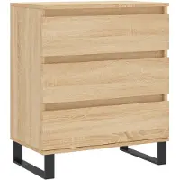 vidaXL Dressoir 60x35x70 cm bewerkt hout sonoma eikenkleurig
