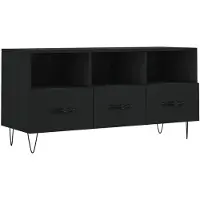 vidaXL Tv-meubel 102x36x50 cm bewerkt hout zwart