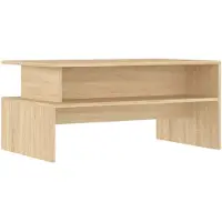 vidaXL Salontafel 90x55x42,5 cm bewerkt hout sonoma eikenkleurig