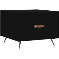 vidaXL Salontafel 50x50x40 cm bewerkt hout zwart
