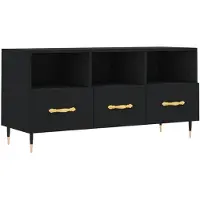 vidaXL Tv-meubel 102x36x50 cm bewerkt hout zwart