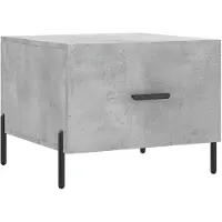 vidaXL Salontafel 50x50x40 cm bewerkt hout betongrijs
