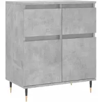 vidaXL Dressoir 60x35x70 cm bewerkt hout betongrijs