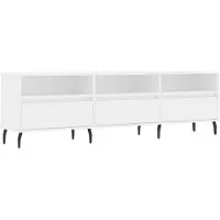 vidaXL Tv-meubel 150x30x44,5 cm bewerkt hout wit