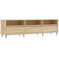 vidaXL Tv-meubel 150x30x44,5 cm bewerkt hout sonoma eikenkleurig